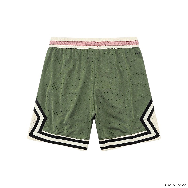 AJ retro-style green shorts