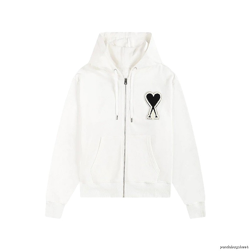 AMI Love Minimalist Style White Sweatshirt