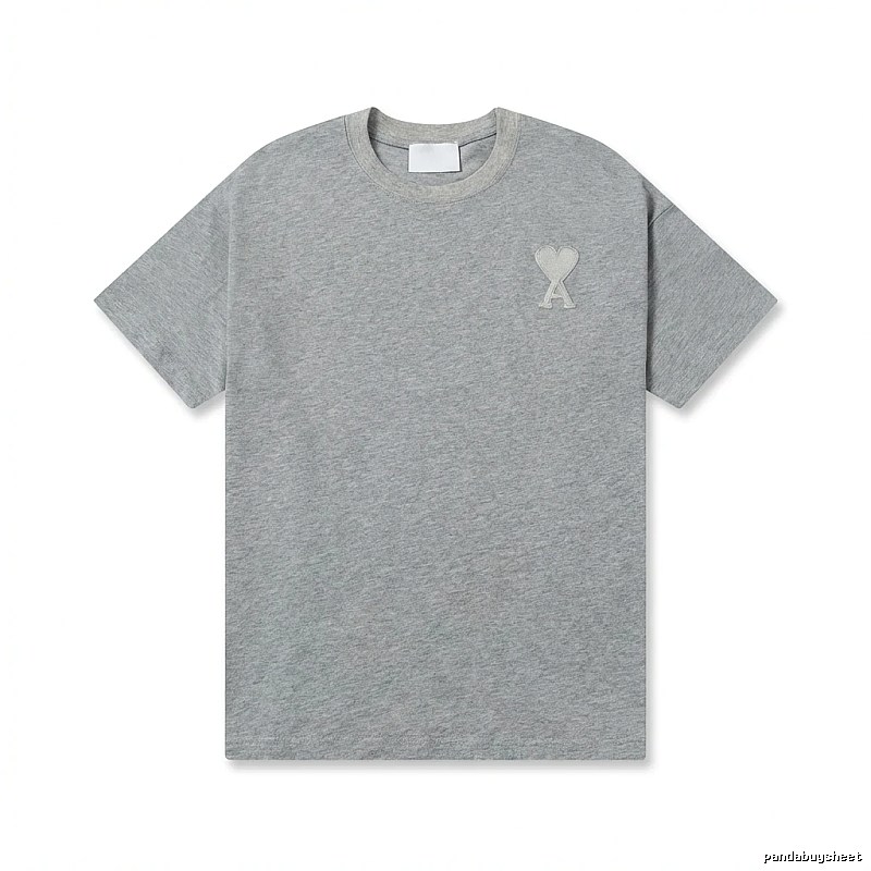 AMI Love Simple Style Gray T-shirt