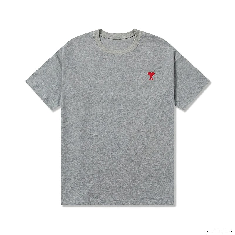 AMI Love Simple Style Grey T-shirt
