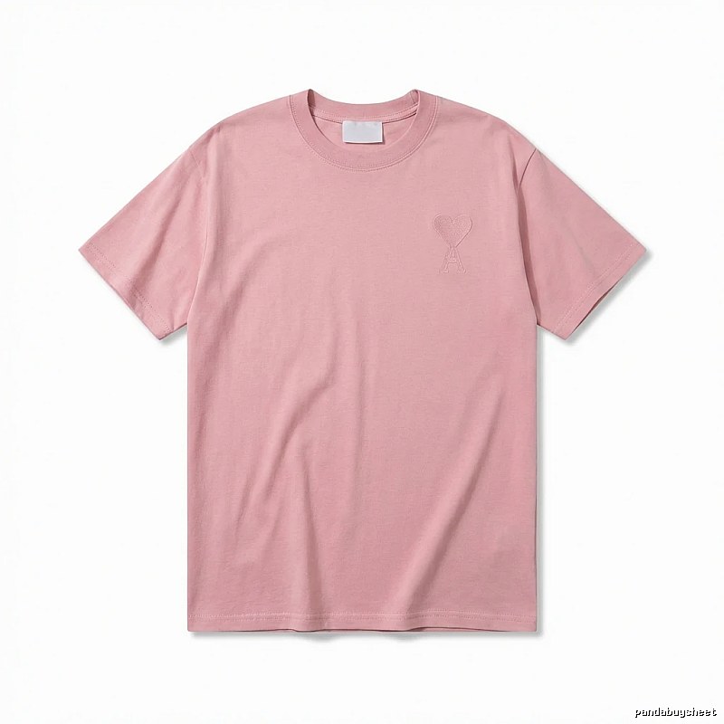 AMI simple and elegant pink T-shirt