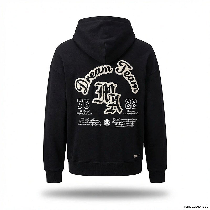 AMIRI Dream Team retro-style black sweatshirt