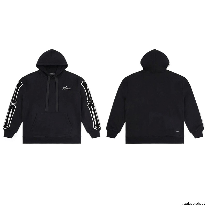 AMIRI Skull Style Black Hoodie