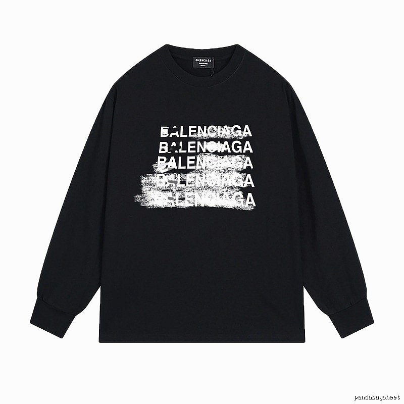 Balenciaga graffiti-style black T-shirt