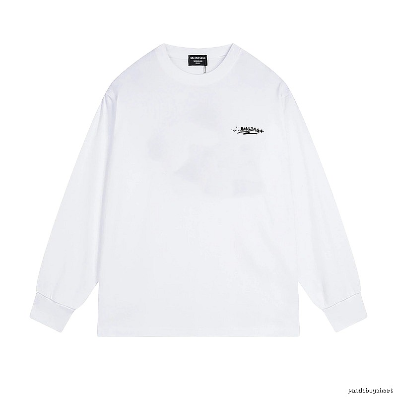Balenciaga minimalist style white T-shirt