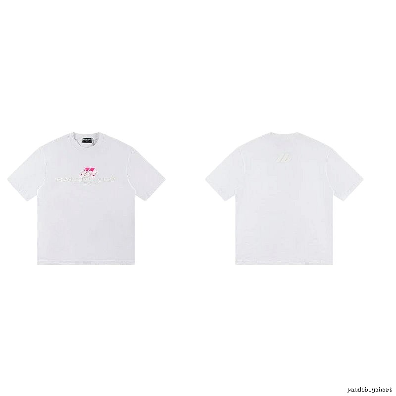 Balenciaga Printed Streetwear-style White T-Shirt