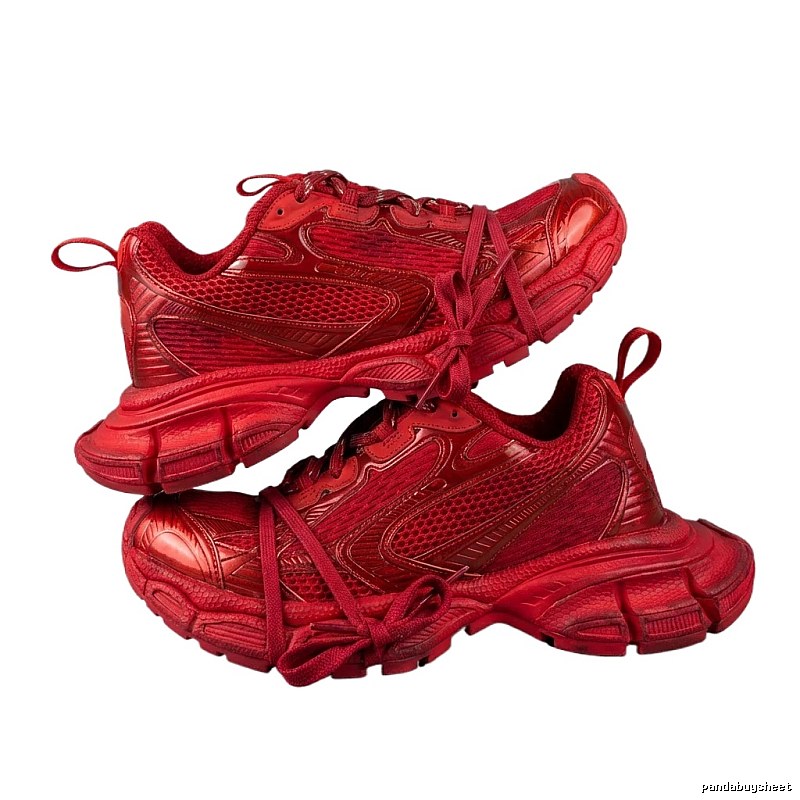 Balenciaga retro-style red shoes