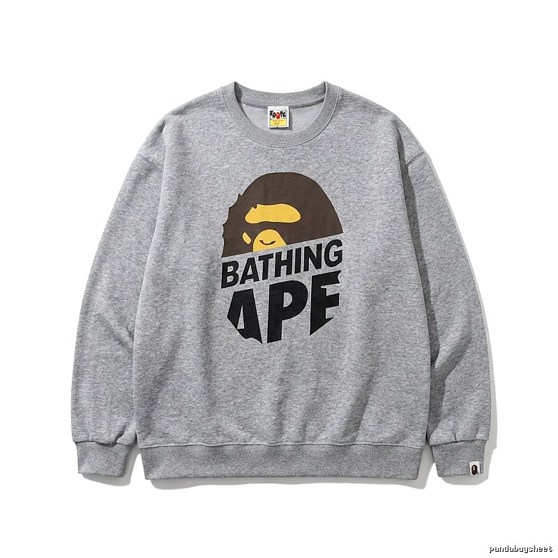 Bape Ape Head Grey Sweatshirt
