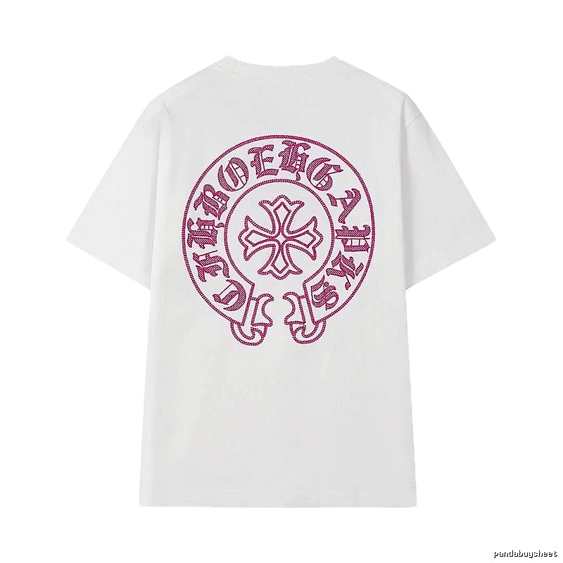 Chrome Hearts Cross Print Street Style White T-Shirt