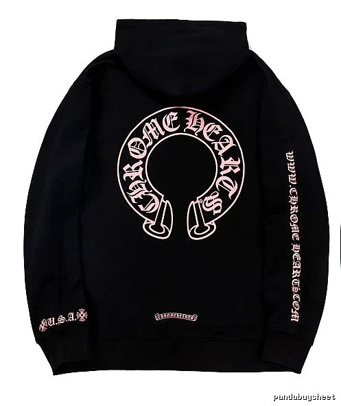 Chrome Hearts Resort Cross graphic hoodie Black Blue Cross for Travel Looks