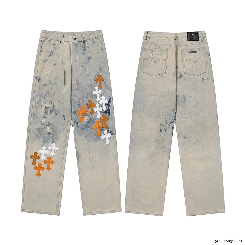 Chrome Hearts Weekend Graphic jeans Light Denim Jeans for Weekend Wear