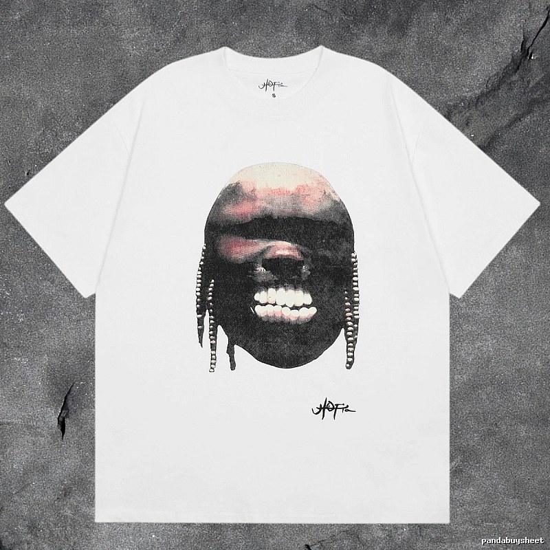 Denim Tears White Graphic T-Shirt Clean Colorway