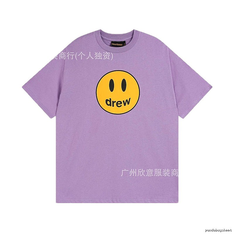 DREW Smile Street Style Purple Short Sleeve T-shirt