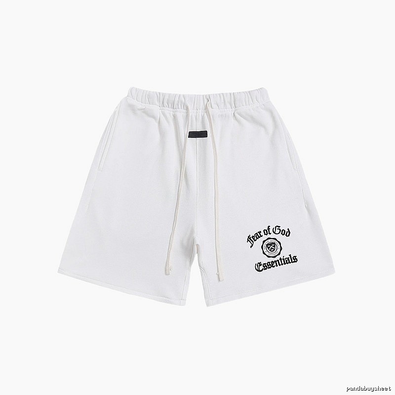 ESSENTIALS Trendy Brand Simple White Shorts