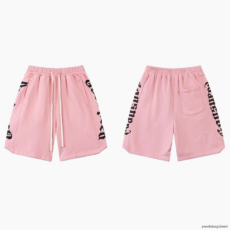 Godspeed Gothic Print Street Style Pink Shorts