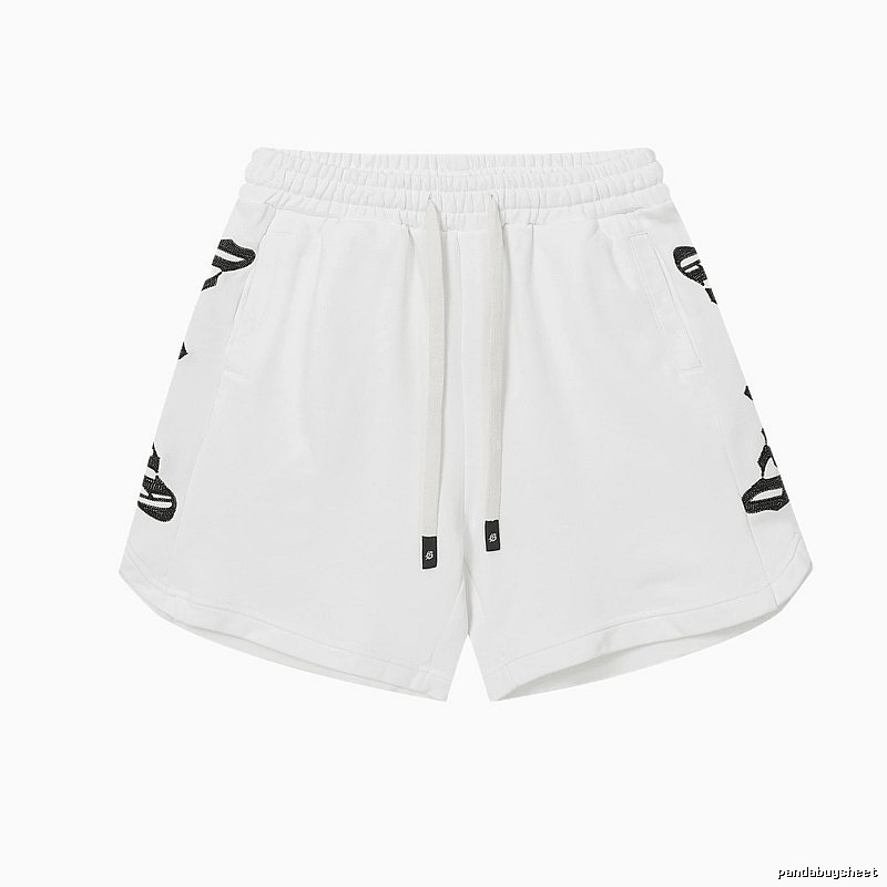 Godspeed Rhinestone Street Style White Shorts