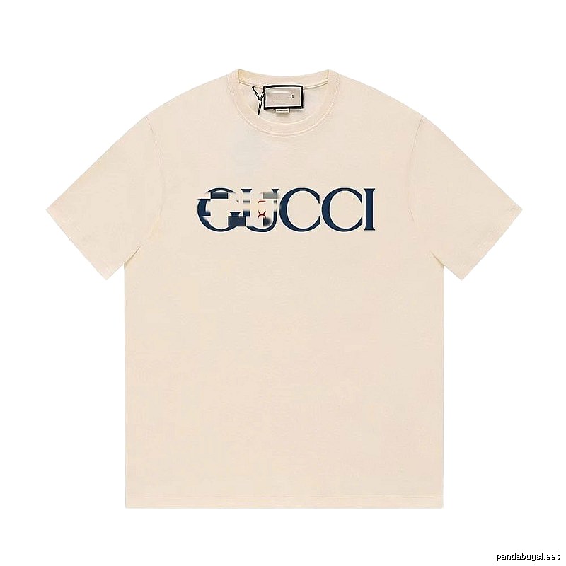 Gucci Classic Printed Casual Style Off-white Short Sleeve T-Shirt