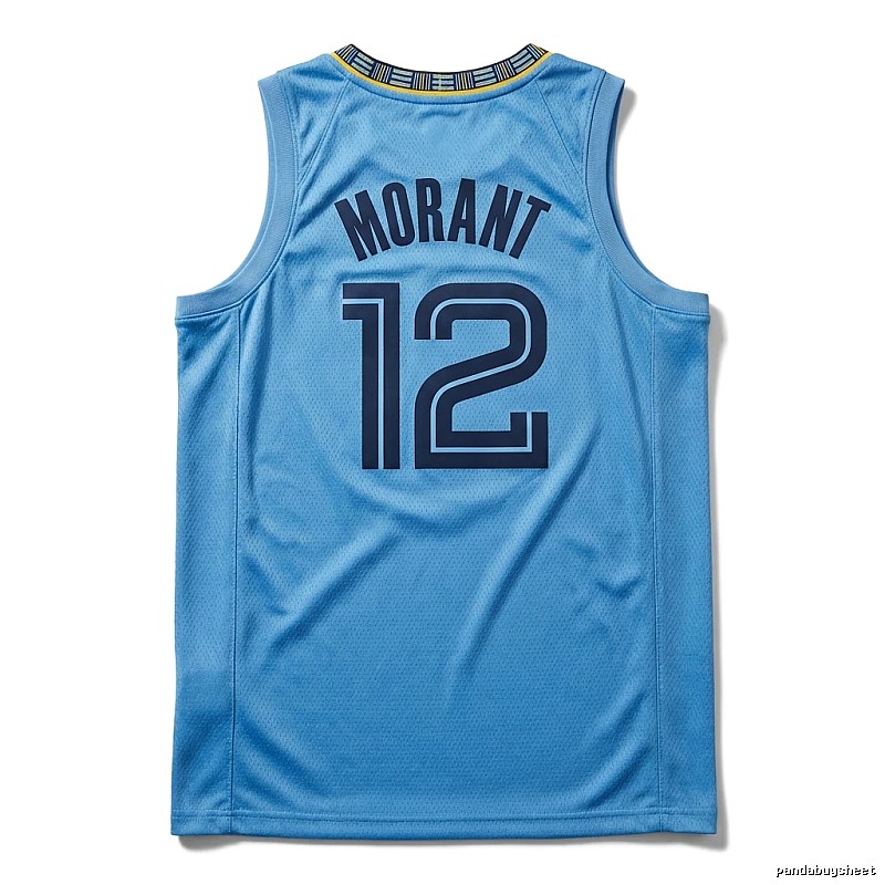 Ja Morant series basketball-style blue jersey