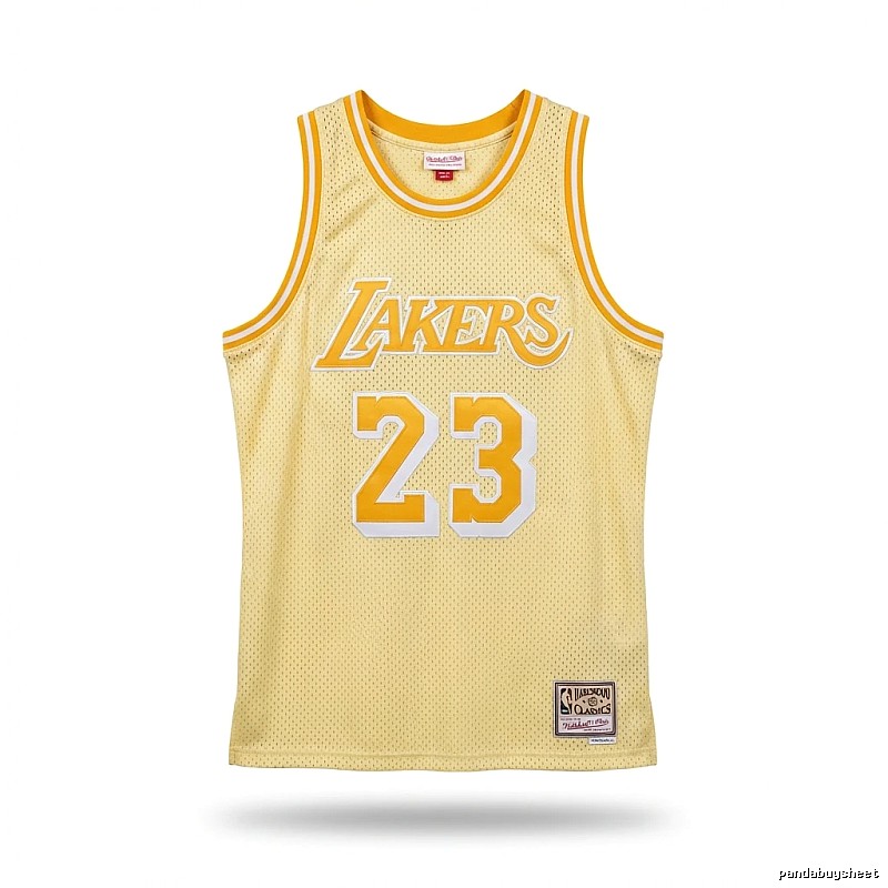 LBJ Lakers retro yellow jersey