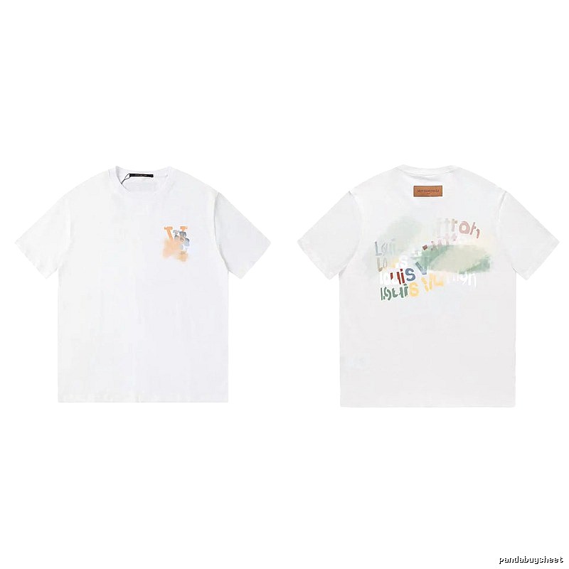 Louis Vuitton Letter Print Trendy Style White T-Shirt