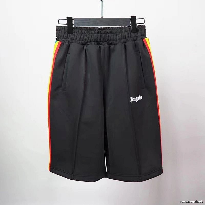 Palm Angels Relaxed Track shorts Black Side Stripe with Designer-Inspired Detail