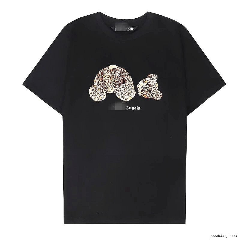 Palm Angels Statement Bear graphic T-shirt White Colorful Bear for Easy Pairing