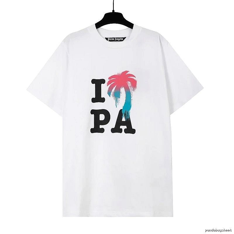 Palm Angels Weekend Logo T-shirt White Palm Tree for Weekend Wear