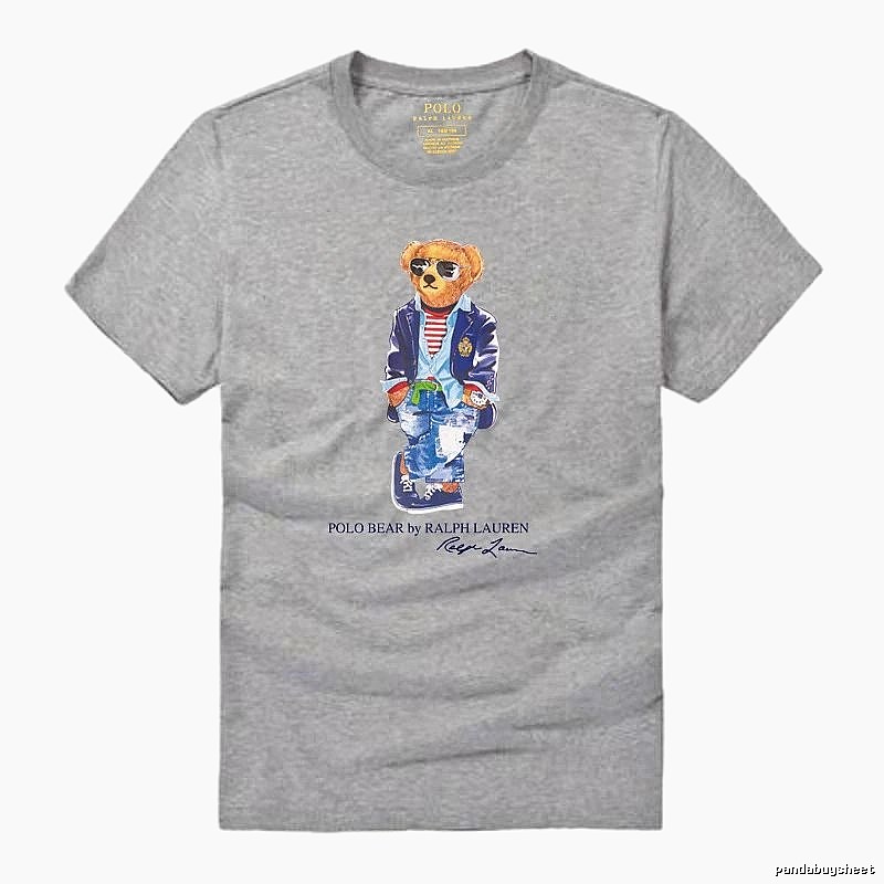 Ralph Lauren Polo Bear trendy brand heather grey T-shirt