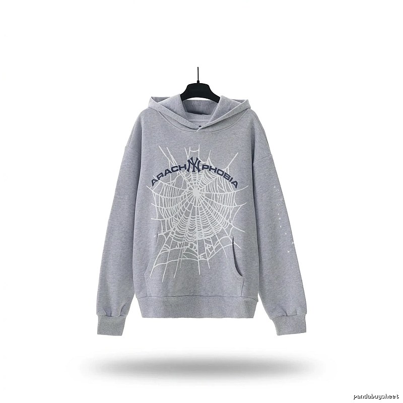 Sp5der Spider Series Grey Streetwear Sweatshirt