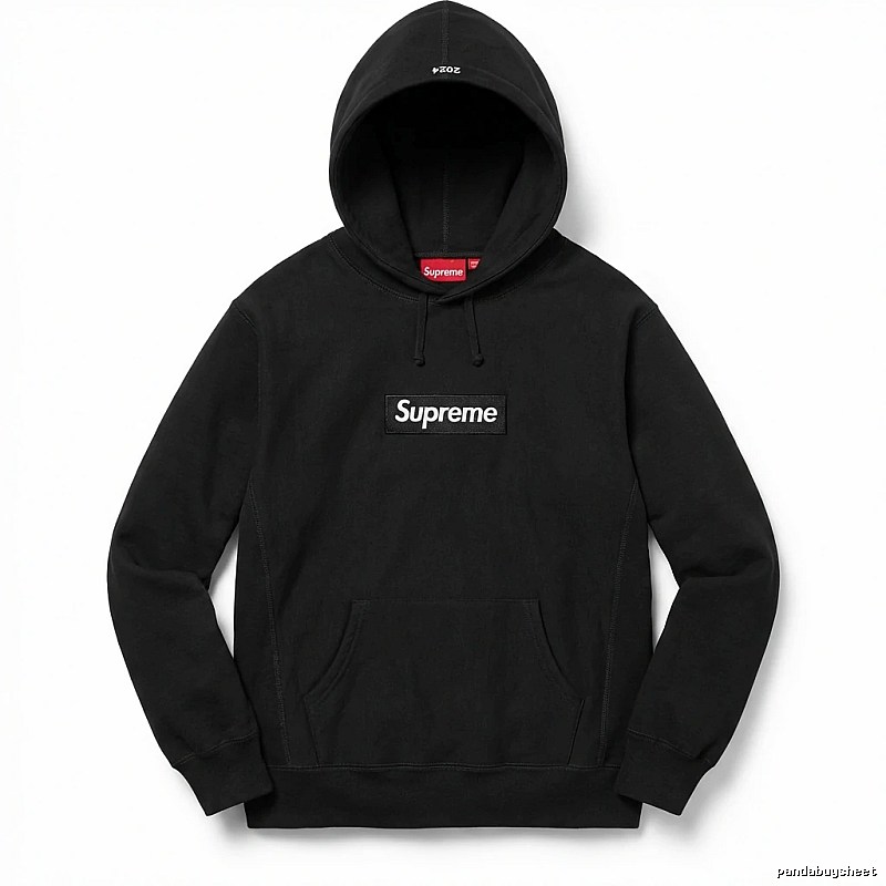 Supreme basic black hoodie