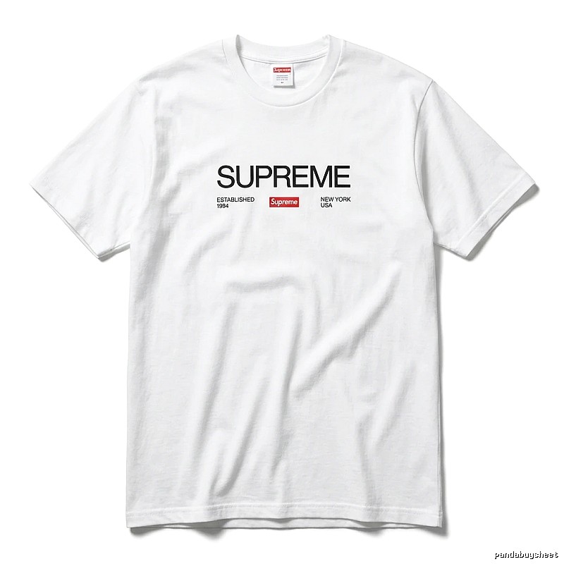 Supreme basic white T-shirt