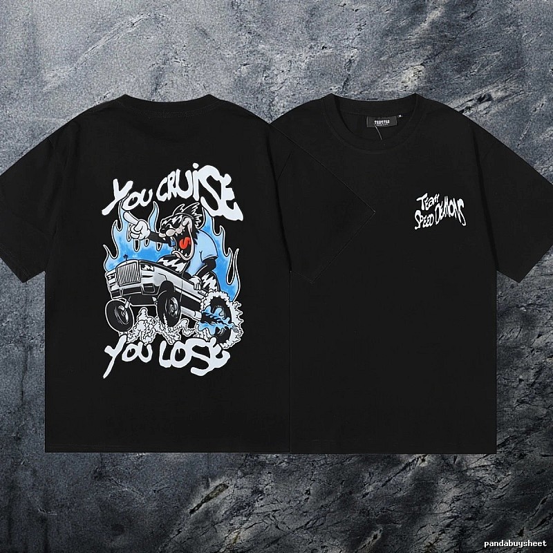Trapstar Relaxed Keys graphic T-shirt Black White Key with Versatile Design