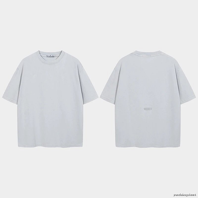 Acne Studios 2090-80 Blue Style Ac908040 Stockholm Logo T-Shirt Relaxed Styling