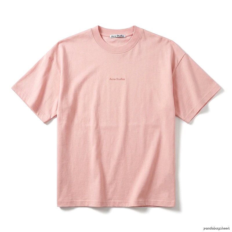Acne Studios minimalist style pink T-shirt