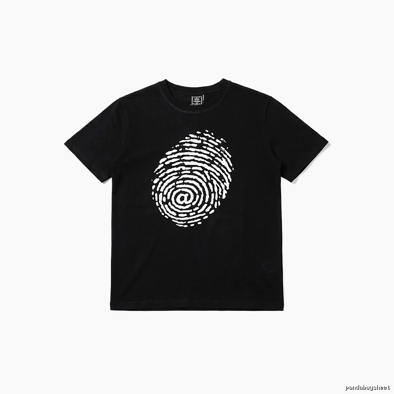 ADWYSD Fingerprint Trendy Black T-shirt