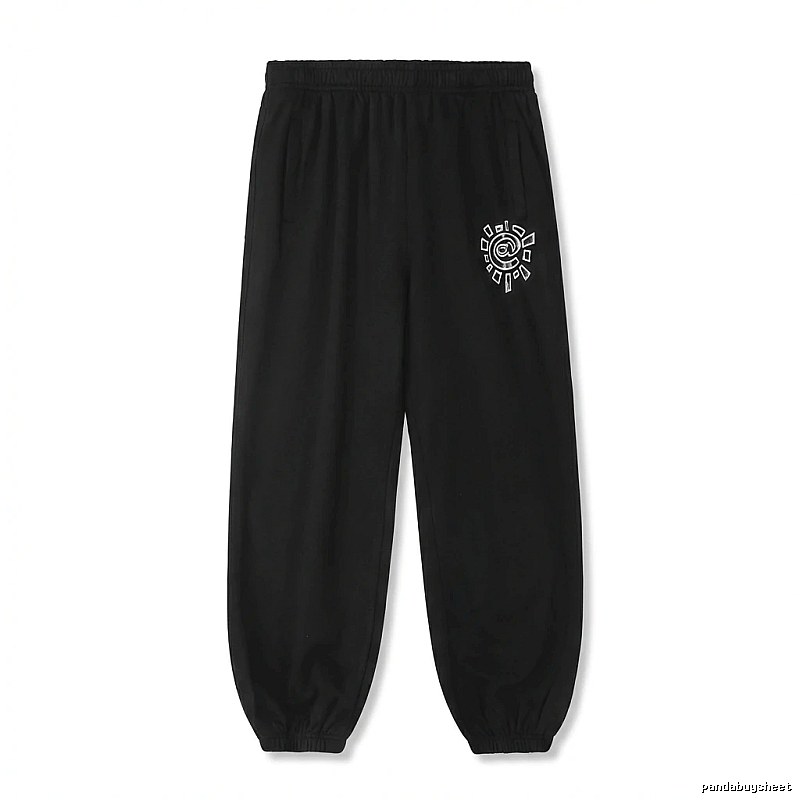ADWYSD Printed Casual Black Pants