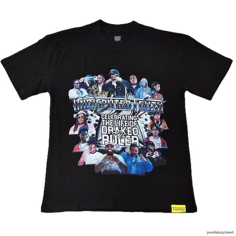 American Streetwear Brand Vintage Hip-hop Style Black T-Shirt