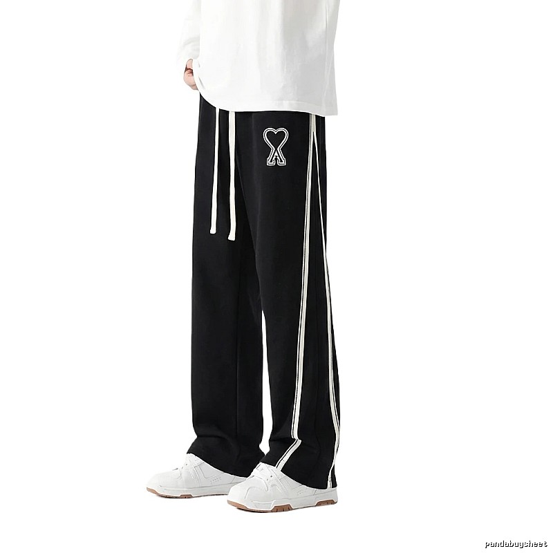 AMI fleece-lined warm black sweatpants