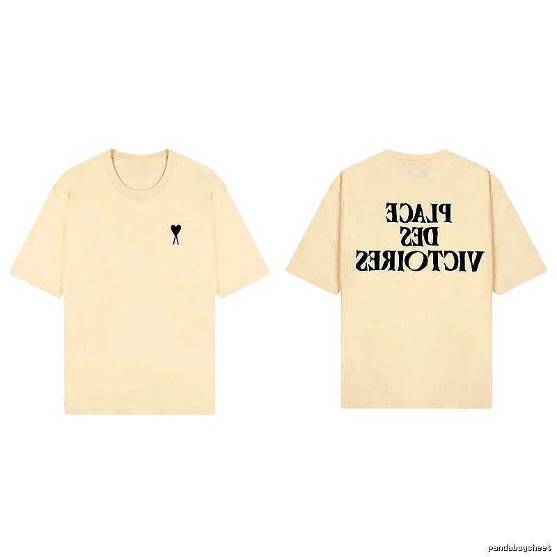 AMI Love Print Short-sleeve Shirt