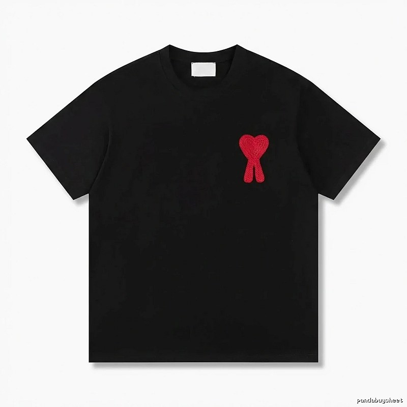 AMI Love Trendy Brand Black T-shirt