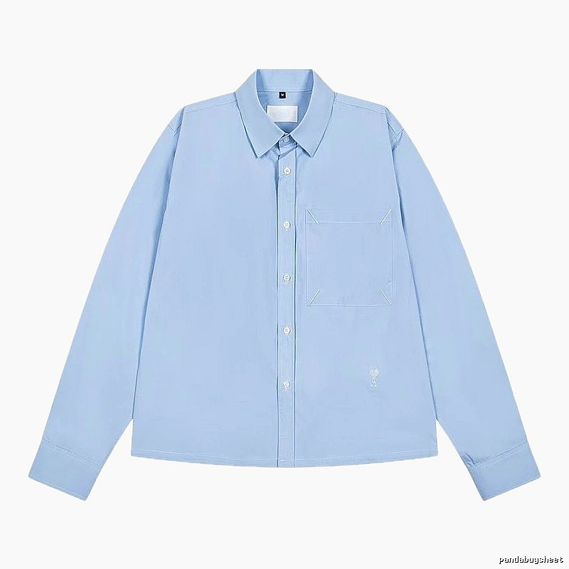 AMI minimalist style light blue shirt