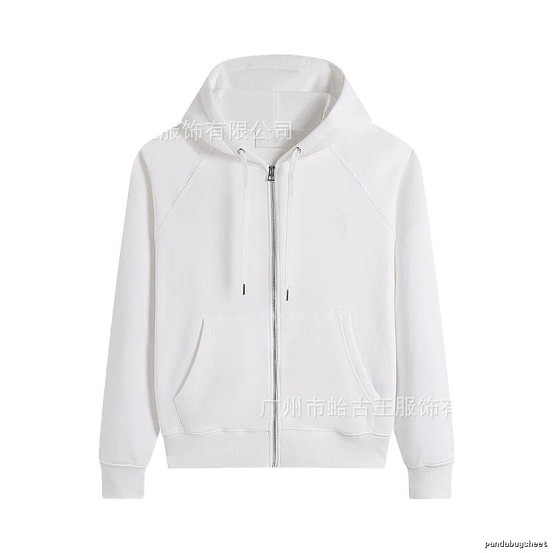 AMI minimalist style white hoodie