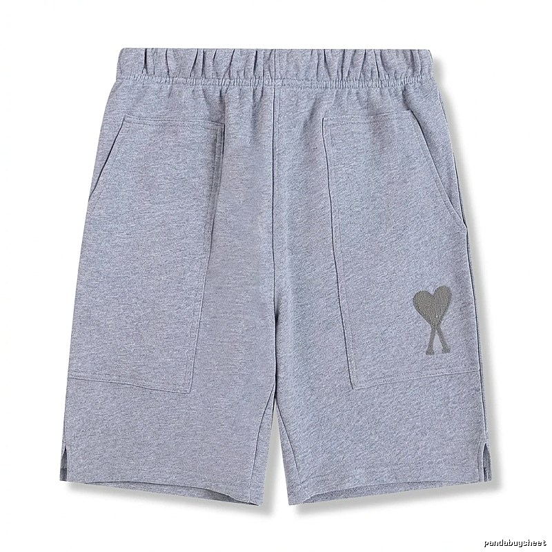 AMI pattern casual gray shorts
