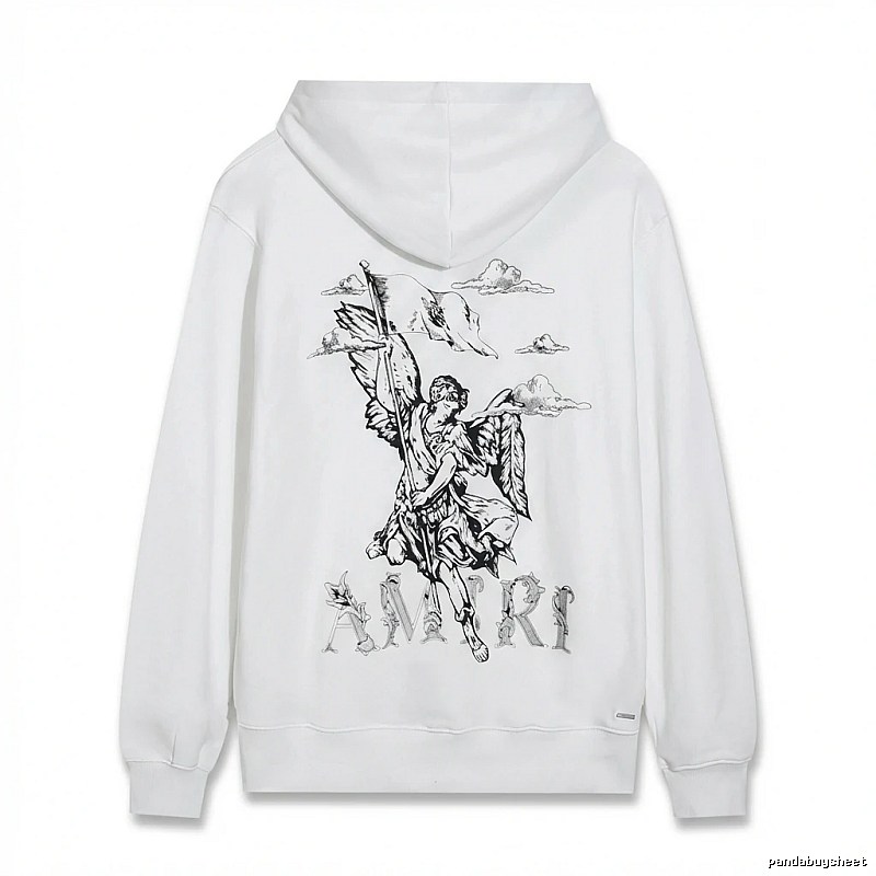 AMIRI Angel Print White Sweatshirt
