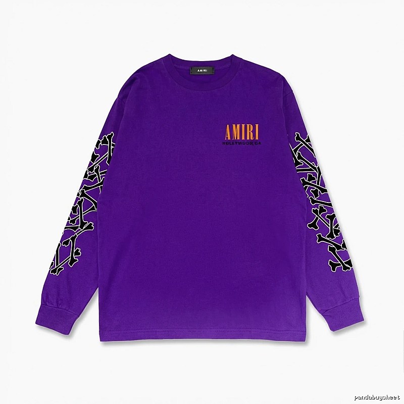 AMIRI dark style purple sweatshirt