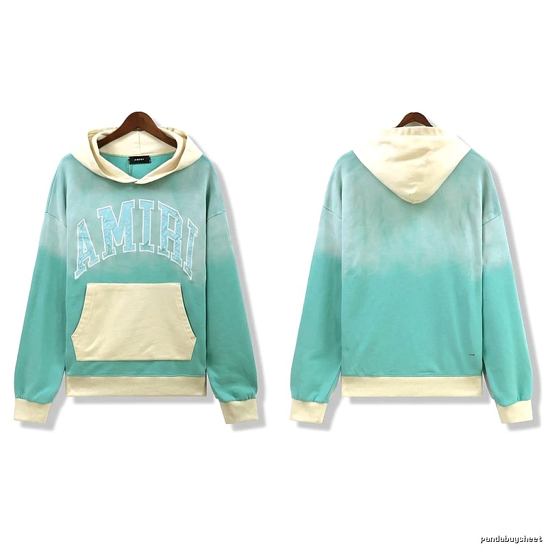 AMIRI Gradient Wind Mint-colored Sweatshirt