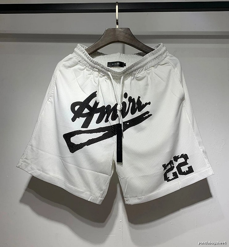 AMIRI Graffiti Street Style White Shorts