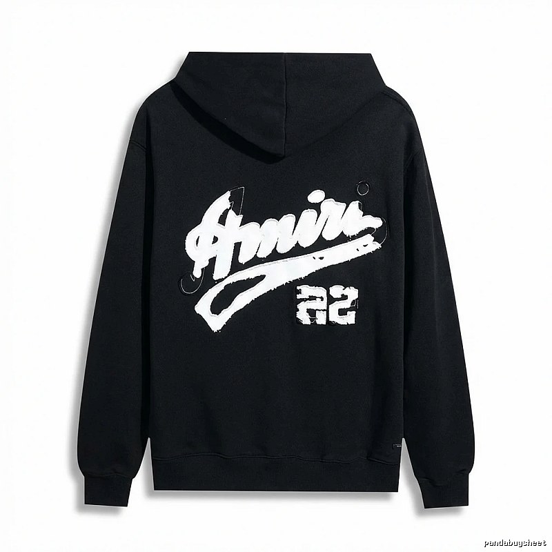 AMIRI Graffiti Style Black Hoodie