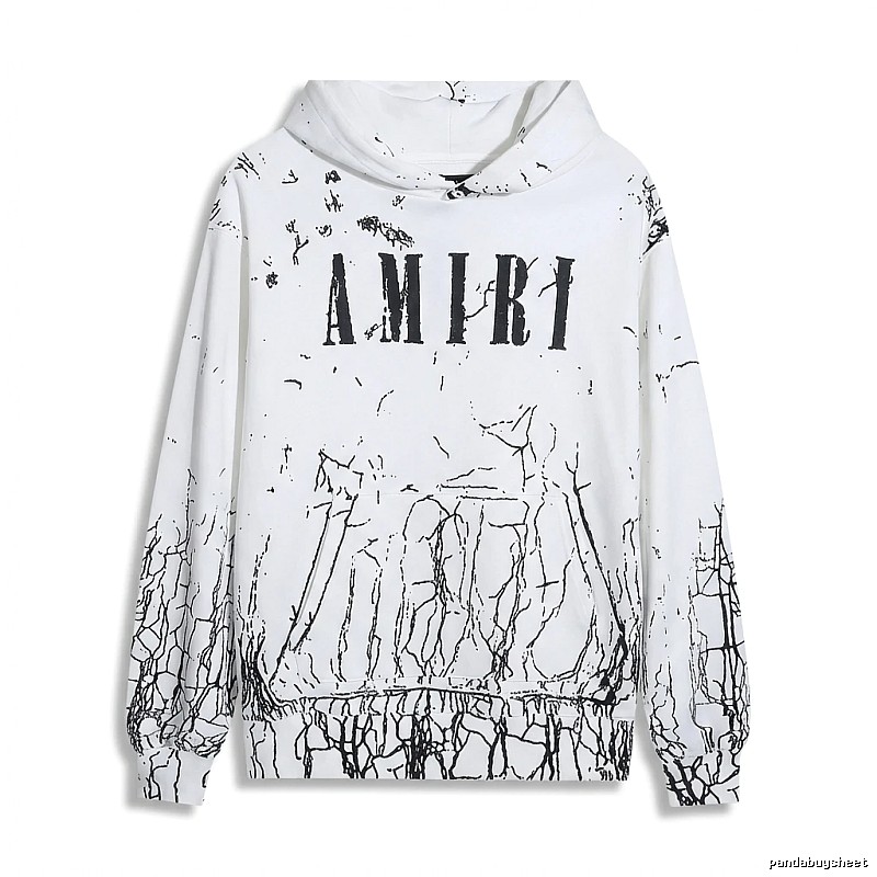 AMIRI Graffiti Style White Sweatshirt