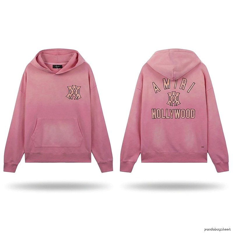 AMIRI Hollywood-style pink sweatshirt